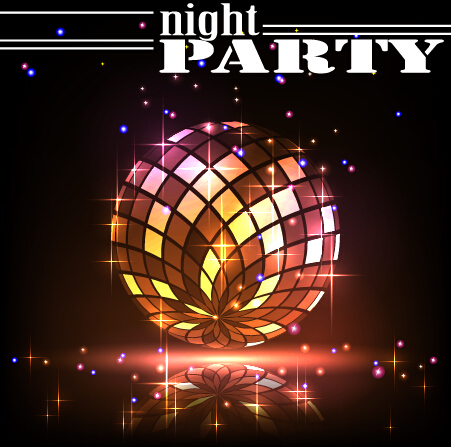 Disco night party neon background vector 11 party night neon disco background   