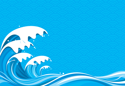 Surging Sea wave vector backgrounds 05 wave vector wave Surging sea   