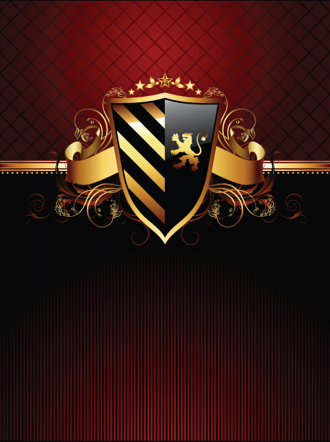 luxurious of Heraldic Shield design vector 03 shield luxurious heraldic   