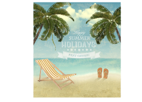 Summer holidays happy travel background vector graphic 04 vector graphic summer holidays holiday happy background vector background   