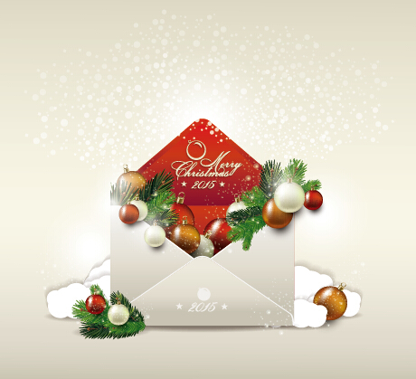 2015 christmas envelope shiny background vector 02 shiny envelope christmas background vector background   