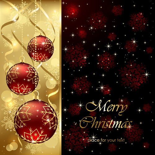 Vector Set of Xmas Backgrounds design elements 05 xmas elements element   