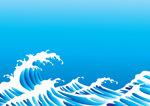 Surging Sea wave vector backgrounds 03 wave vector wave Surging sea   