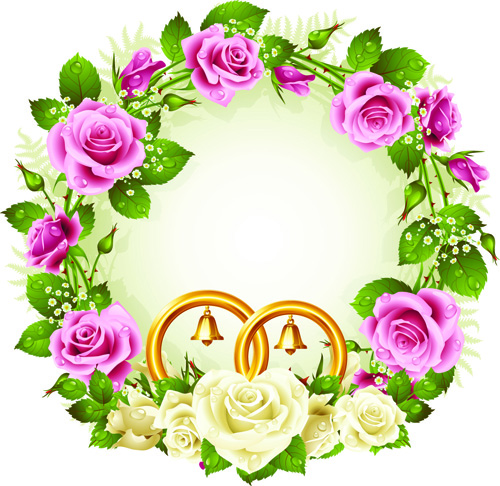 Flowers Wreath design vector 05 wreath flowers flower   