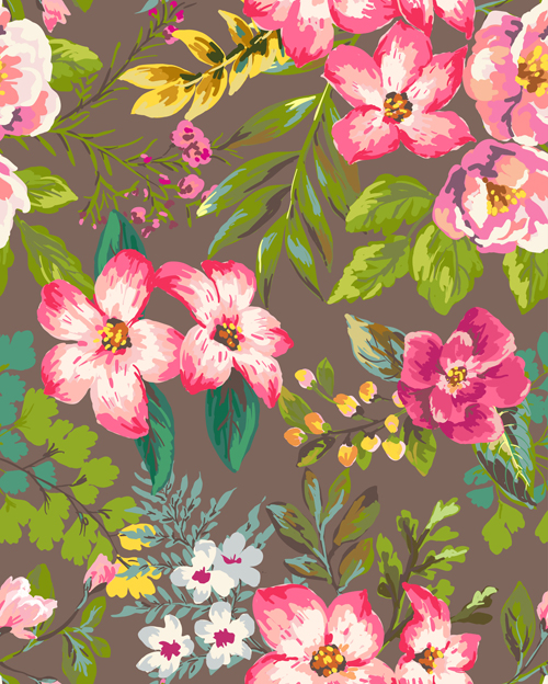 Retro flower pattern seamless vector 03 seamless pattern flower pattern flower   