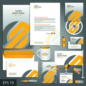 Vector Corporate identity template kit 05 template kit identity corporate   