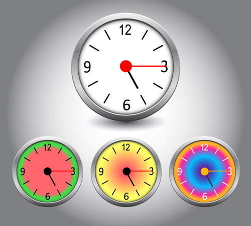 Different Clock design vector 02 different clock   
