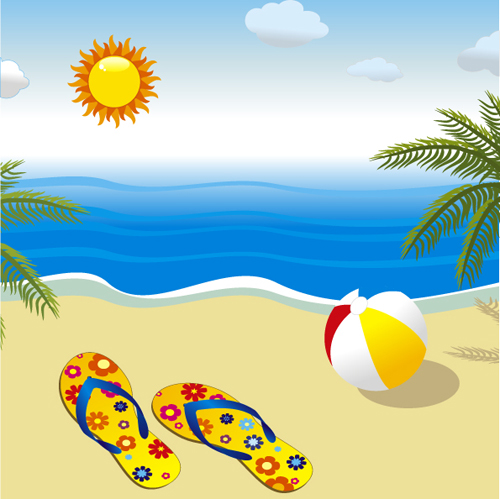 Sunny beach design vector background 05 Sunny beach sunny beach   