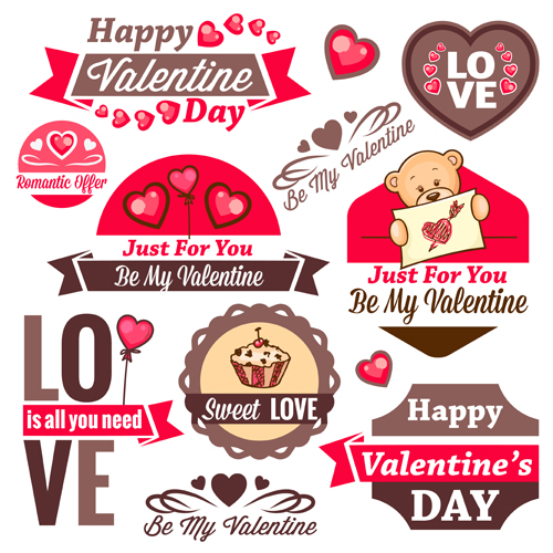 Valentines Day romantic labels valentines romantic labels   