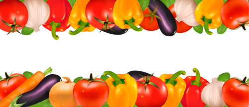 Different Vegetables frame vector vegetables vegetable frame different   