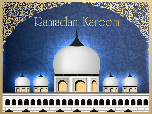 Mosque landscapes design vector set 03 mosque landscape   