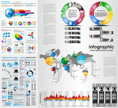 Creative infographics design vector statistics report percentage data diagram charts   