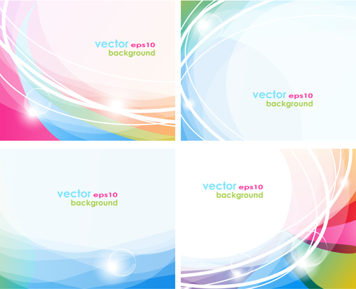Abstract Backgrounds with Shiny Waves vector 01 waves wave shiny abstract   