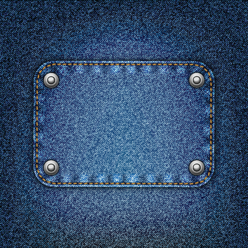 Jeans fabric vector backgrounds art 01 jeans fabric   