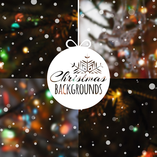 Christmas snow with blurred backgrounds vector 01 snow christmas blurred backgrounds   