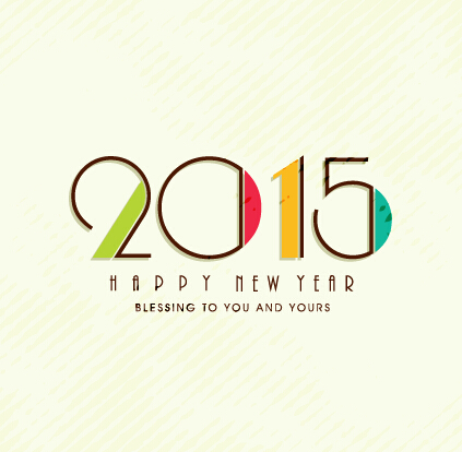 2015 new year theme vector material 06 theme new year material 2015   