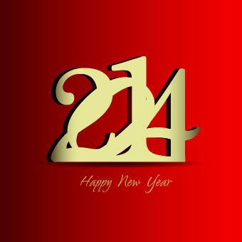 New Year 2014 design vector new year design 2014   