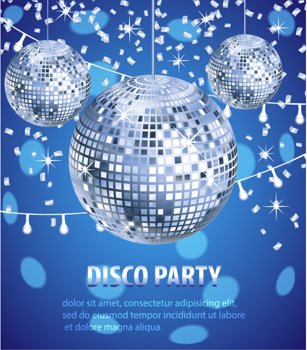 Disco night party neon background vector 02 party neon disco background   