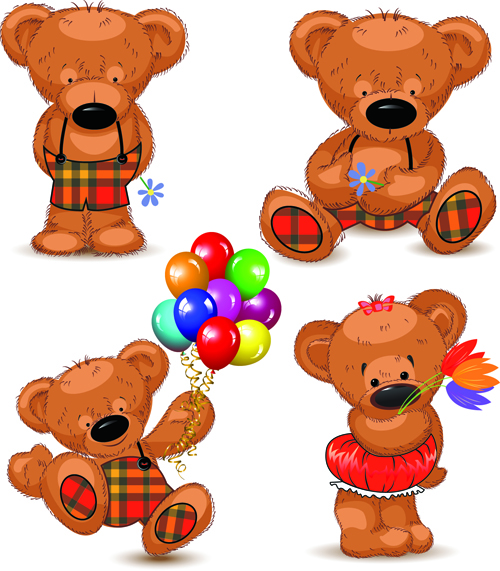 Super cute teddy bear design vector graphics 02 vector graphics vector graphic teddy bear super cute   