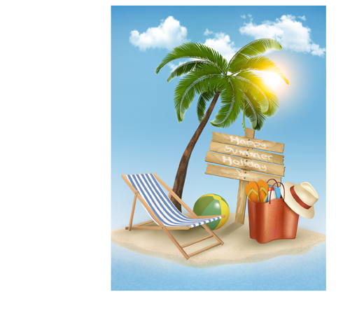 Summer holidays happy travel background vector graphic 03 vector graphic summer holidays holiday happy background vector background   