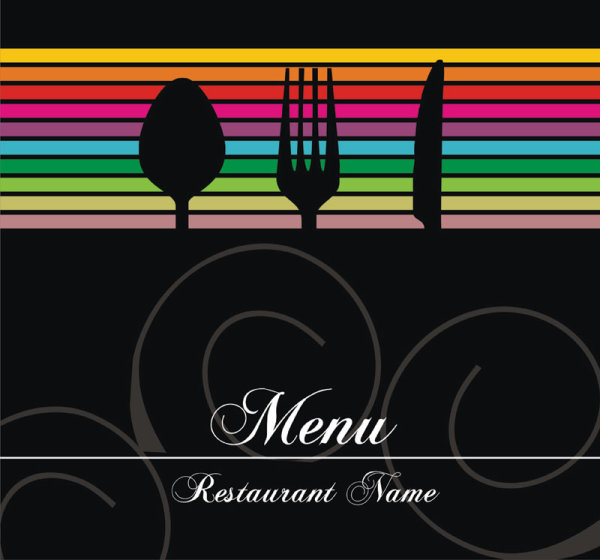 Restaurant menu cover background vector 03 restaurant menu cover   