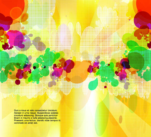 abstract Colorful spots vector background 03 spots colorful color abstract   