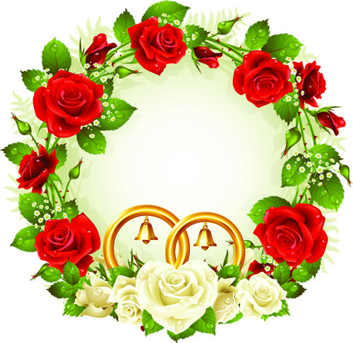 Flowers Wreath design vector 01 wreath flowers flower   