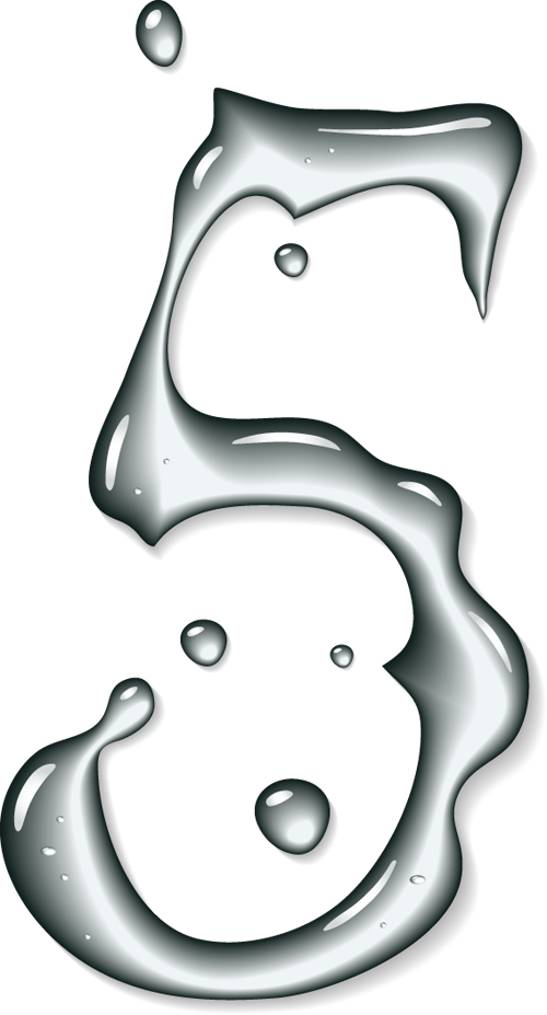 Set of Figures water design elements vector 01 water figure elements element   