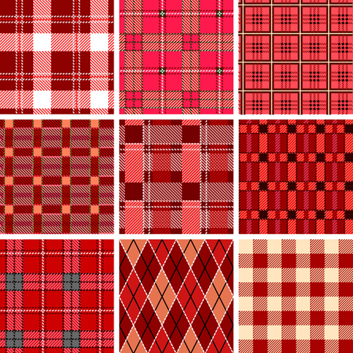 Set of Different Fabric patterns vector 03 patterns pattern fabric different   