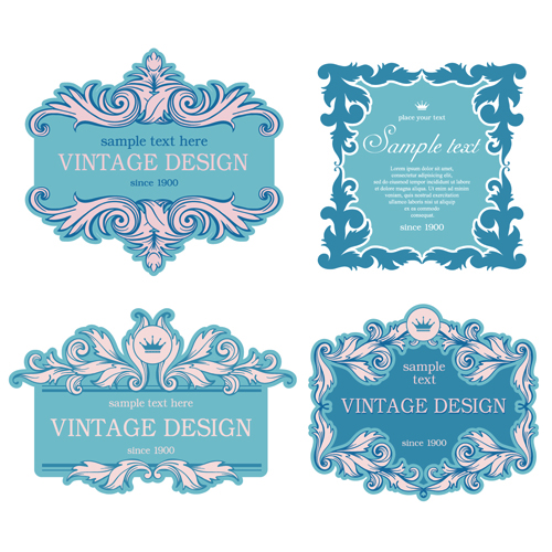 Elegant frame vintage design vector 01 vintage frame elegant   