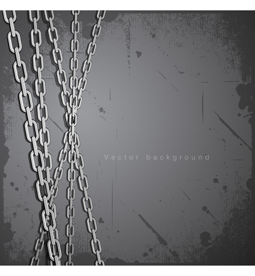 Different Metal chain art background vector 05 metal different chain   