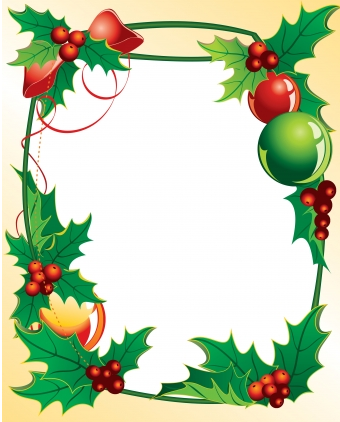 Christmas holly frame vector holly frame christmas   