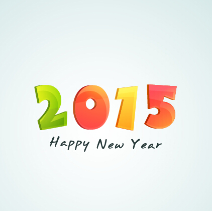 2015 new year theme vector material 03 theme new year material 2015   
