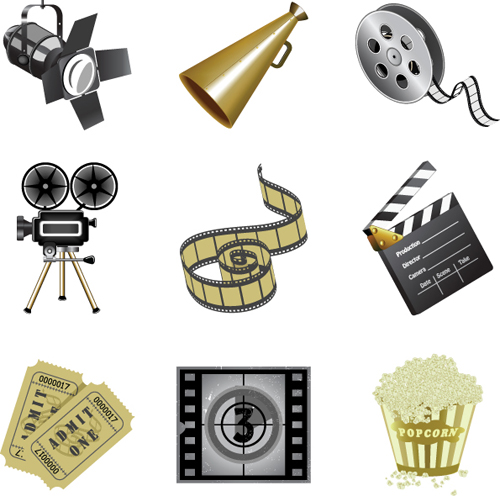 Different Film and movie mix vector 05 movie film different   