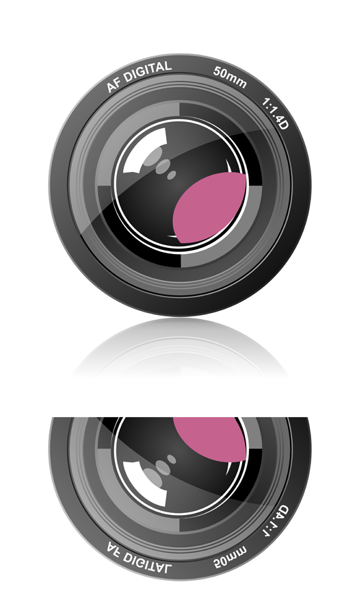 Different Photo lens design vector material 04 photo material lens different   