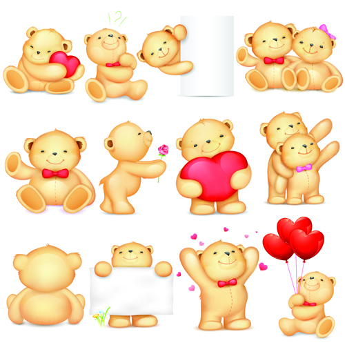 Super cute teddy bear design vector graphics 03 vector graphics vector graphic teddy bear super graphics cute   