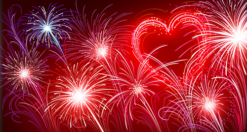 Pretty fireworks holiday elements vector 02 pretty holiday Fireworks elements element   