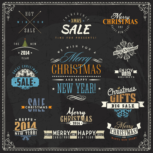 Christmas sale labels elements vector 02 sale labels label elements element christmas   