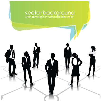 Set of Business talk vector backgrounds art 02 Business talk business   