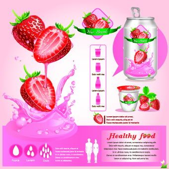 Healthy food flyer template vector 08 template vector template Healthy health food flyer   