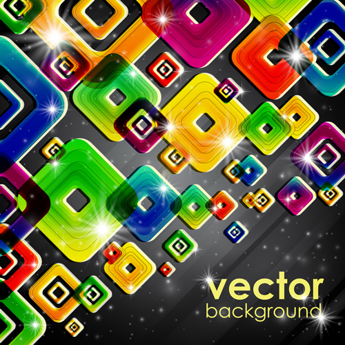 Set of abstract colorful background vector 05 colorful abstract   