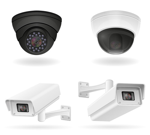 Realistic video surveillance vector material 07 video surveillance realistic material   