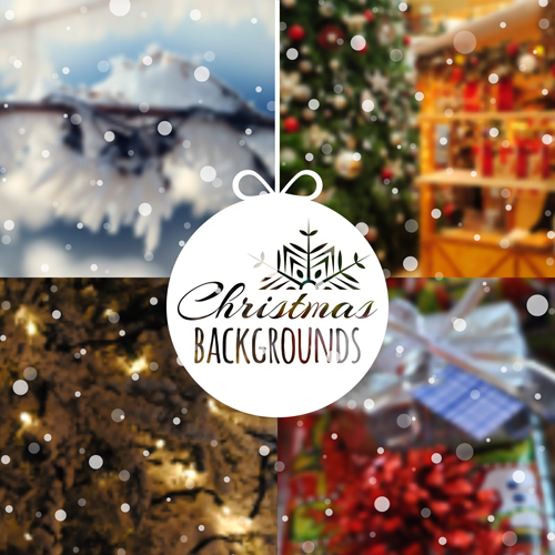 Christmas snow with blurred backgrounds vector 02 snow christmas blurred backgrounds   