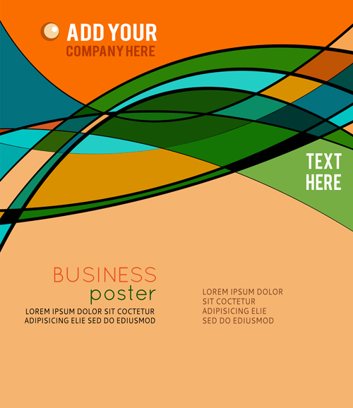 Business poster abstract style vector 02 poster business abstract   