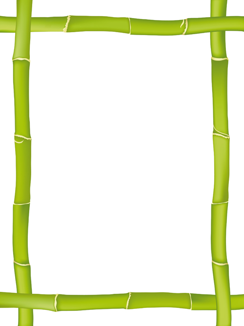 Set of Different of Bamboo Frame design vector 03 frame different bamboo   