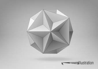 3D geometrical shapes design vector 03 shapes Shape geometric   