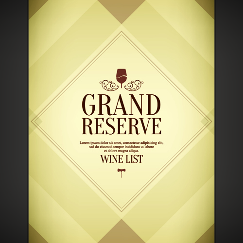 Vintage wine list creative design vector wine vintage tag list creative   