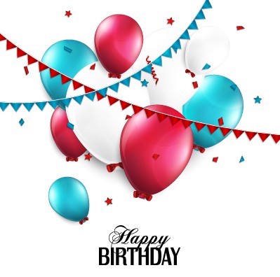 Creative Happy Birthday background with balloon vector 04 happy birthday happy creative birthday balloon background   