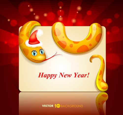 Snake 2013 year elements vector material 03 year snake elements element 2013 year 2013   