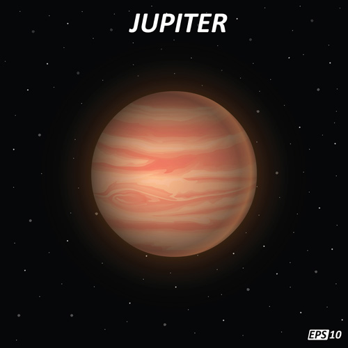 Jupiter art background vector Jupiter background   